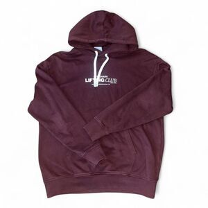 Gymshark Men's Burgundy Hoodie SZ M